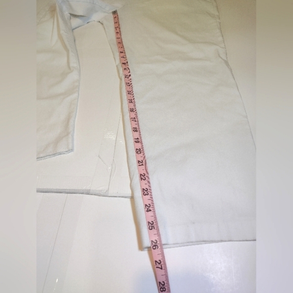 Allison Daley Plus Women's White Straight-Leg Pants Size (20)WS - Picture 6 of 12